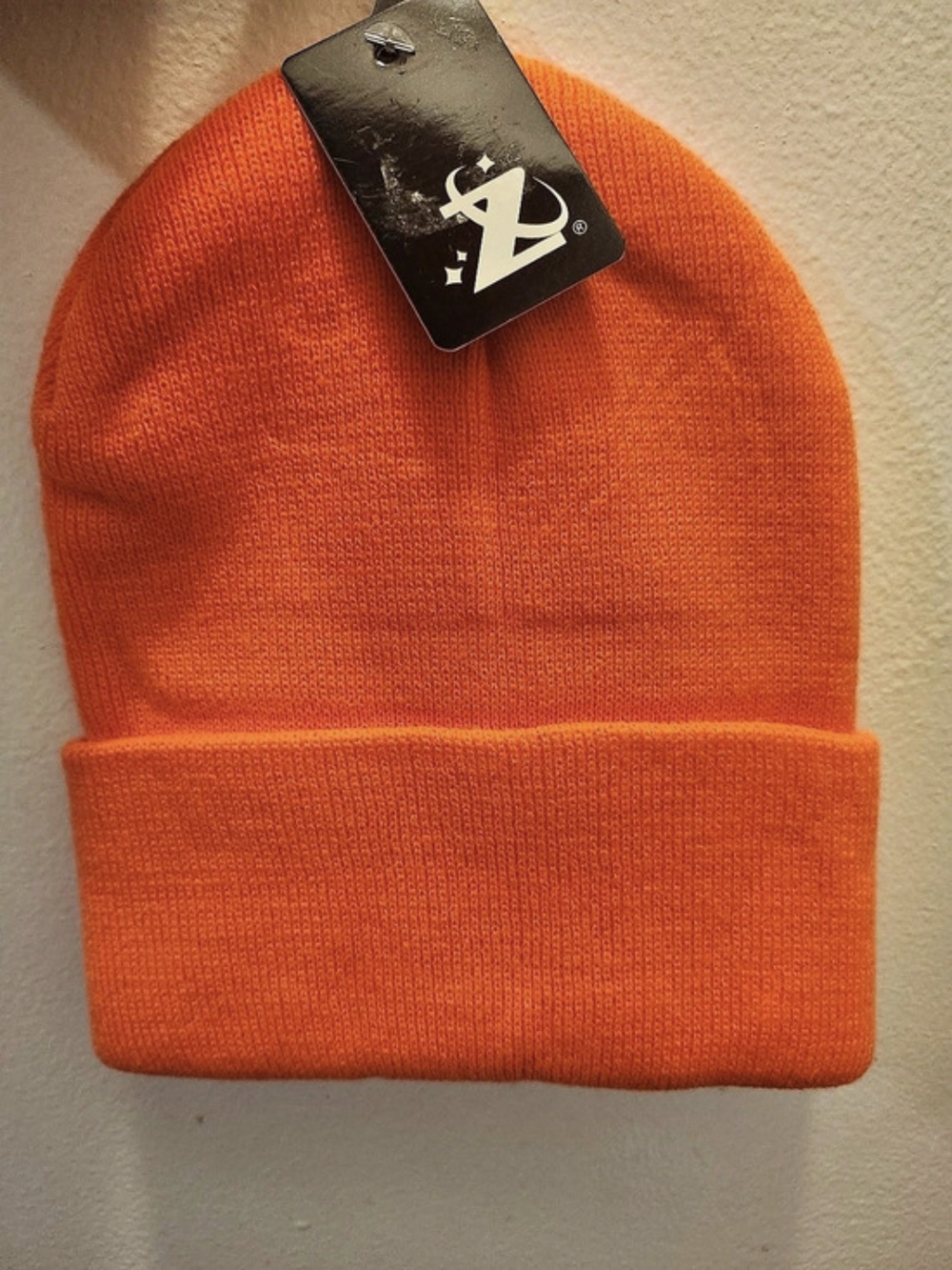 Orange Knit Beanie NWT